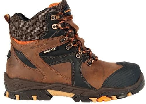 Cofra Ramses S3 Mens brown gore-tex work boots composite toe caps and midsole
